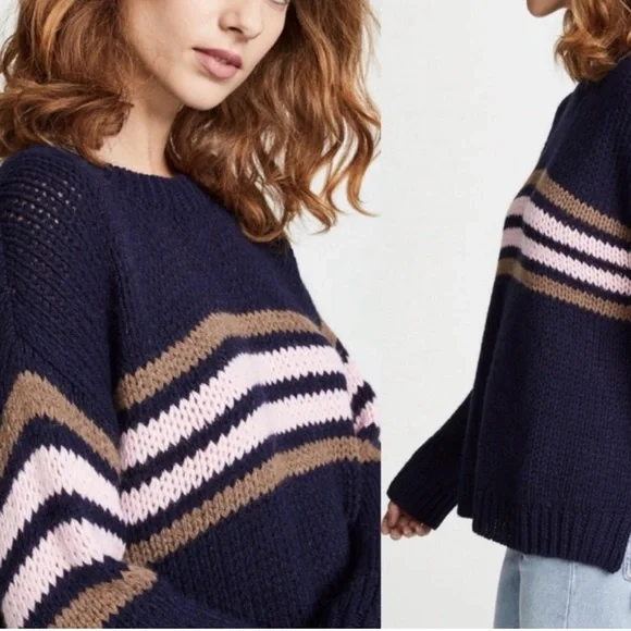 XIRENA Whistler Apres Ski Sweater Alpaca Blend Navy Size Small - Picture 2 of 9